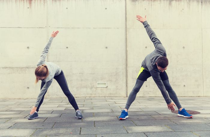 warming up before exercices
